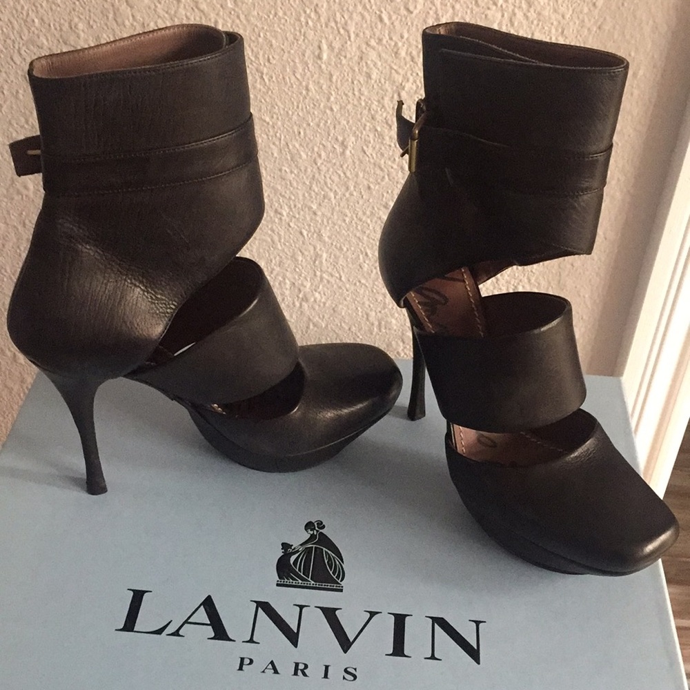 Lanvin lambskin heels size 35